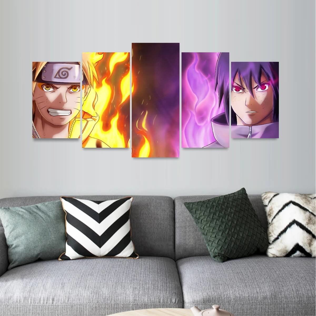 Quadro Mosaico Naruto Sennin Sasuke Mangekyou Sharingan Entreshop